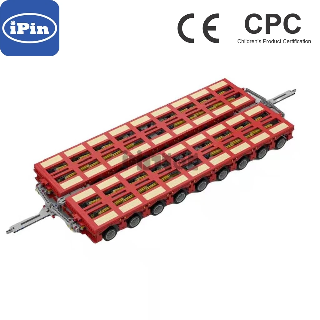 

Moc-57462 unit type heavy-duty trailer can be assembled freely with 4384pcs electronic drawing and splicing building block techn