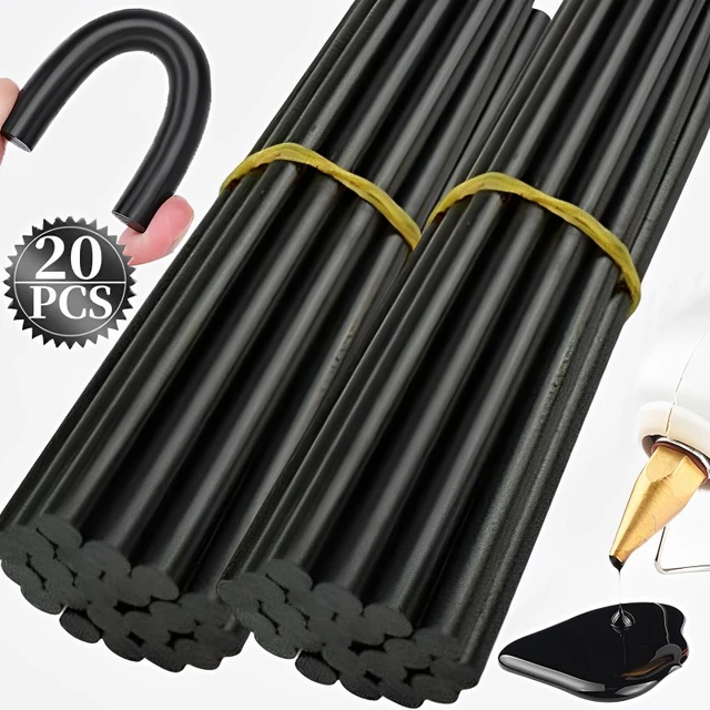 20 Pcs 11mm x 200mm Black Paintless Dent Repair Hot Melt Glue Sticks for  Car