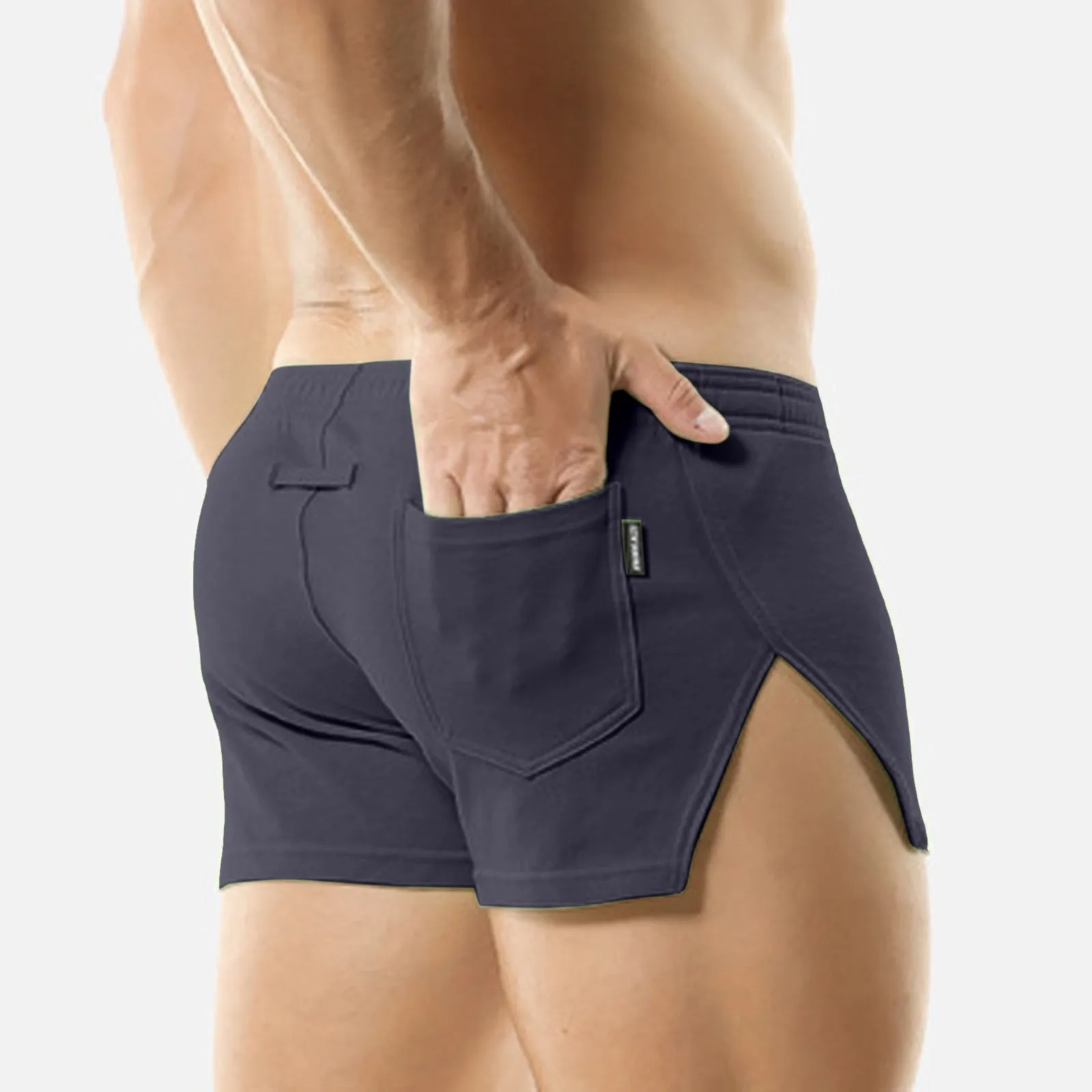 Male Casual Pants Solid Color Trend Youth Summer Mens Sweatpants Fitness Running Shorts Summer Brand New Beach Pants 5