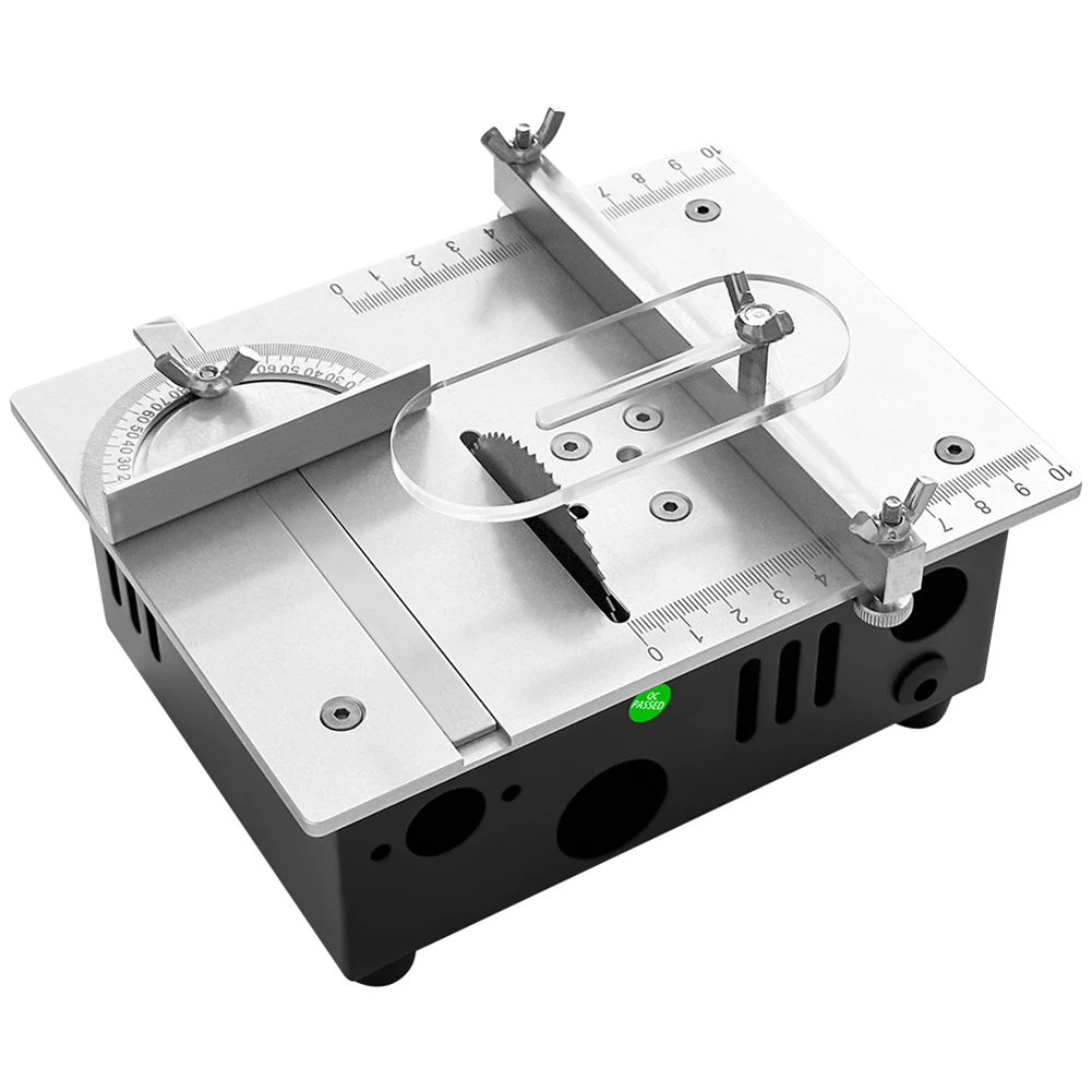 Mini Multifunctional Table Saw 96W Small Bench Lathe Cutter Machine 5000RMP Portable 0.55in Cutting Depth Household Cutting Tool