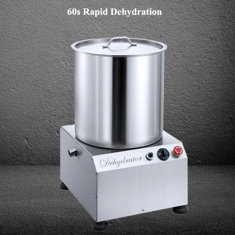 110V 220V Vegetable Dehydrator Machine 20L Adjustable Speed Food Deoiler Machine Stainless Steel Vegetable Dryer Machine 2