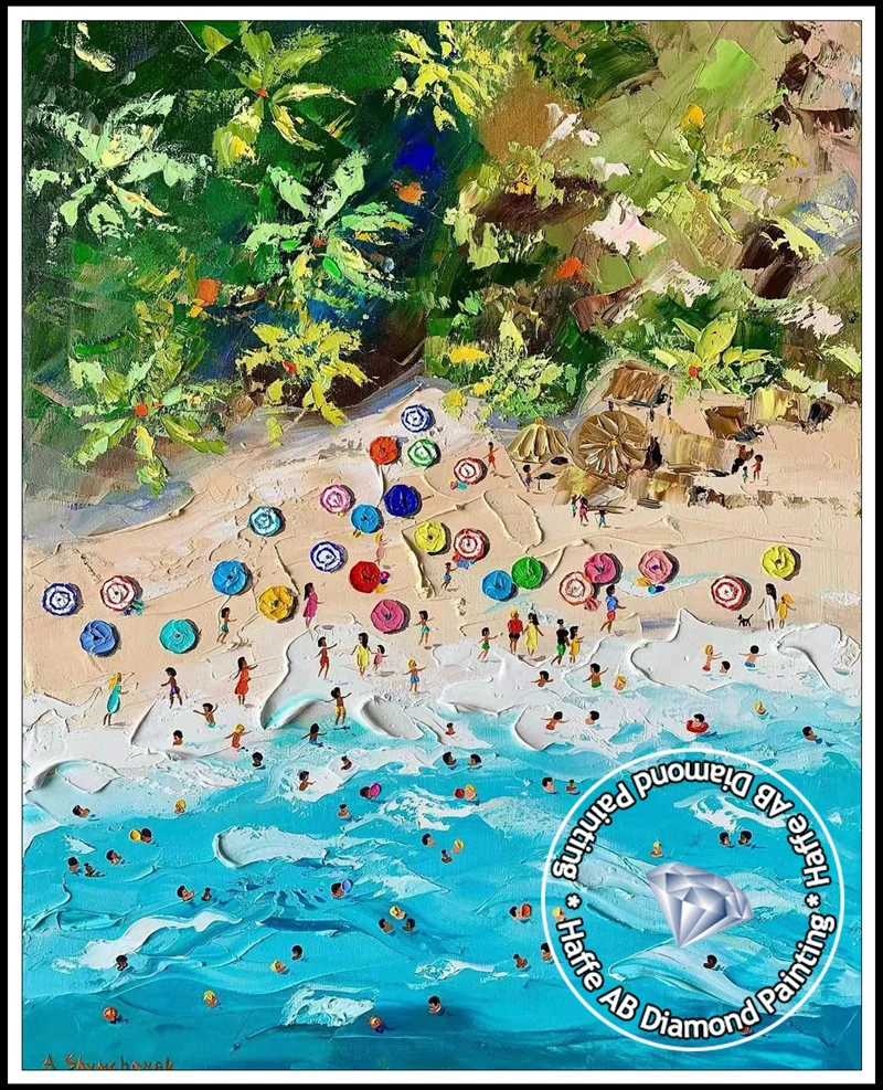 DIY ab-ビーチ用のダイヤモンドペインティング,海の風景,クロス