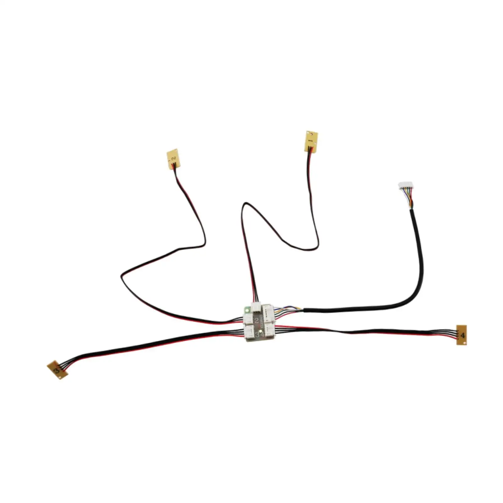 Détail des clignotants du kit d'éclairage LED pour voiture RC MN82 1/12 en action