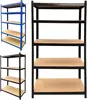 Shelving Units,5 Tier Garage Shelf Unit Metal Shelves Storage Boltless Rack,Workshop Adjustable For Warehouse,Home,Office&Pantry 1