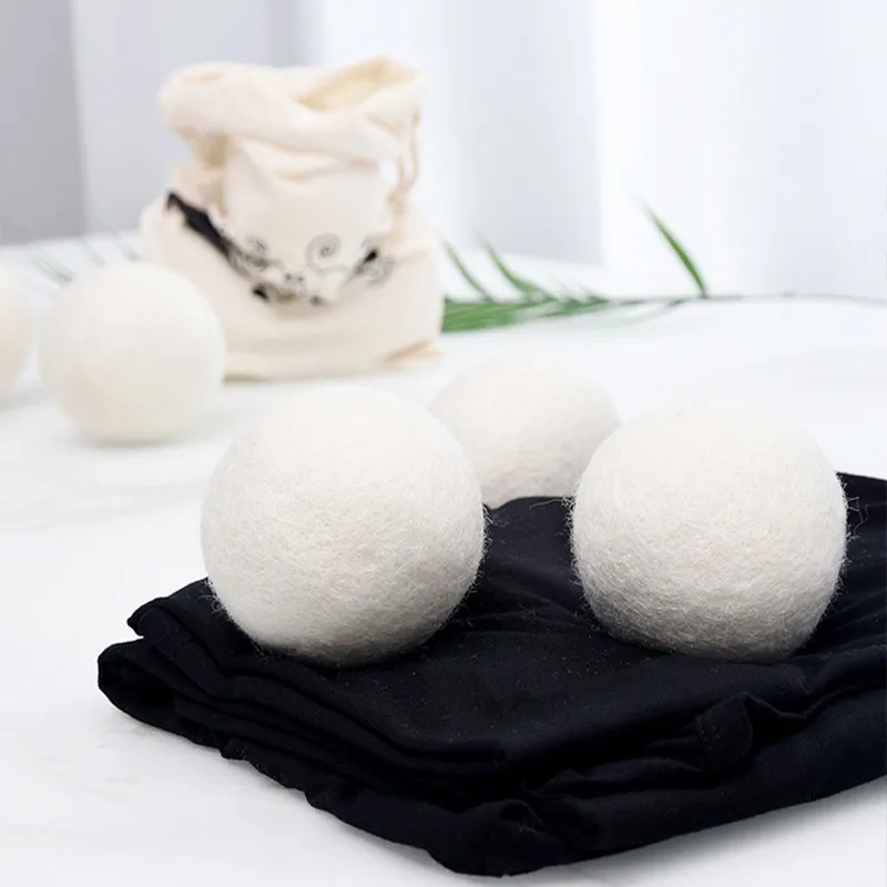 Laundry Ball Wool Dryer Balls Pure Wool Anti-Entanglement Reusable Prevent Static Electricity Softener Sticky Hair Washing Machine Accessorie