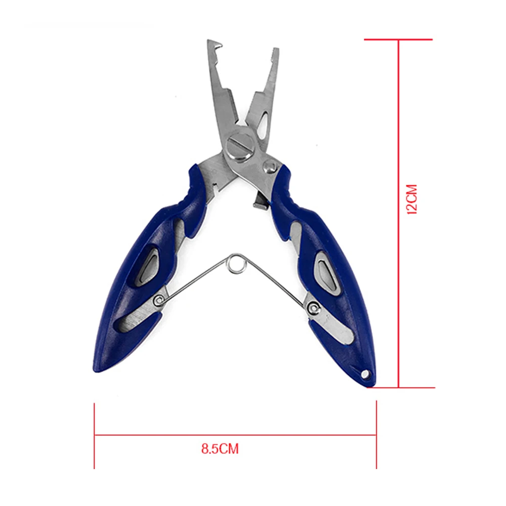 Multi Functional Fishing Pliers Scissors Line Cutter Hook Remover Fishing  Clamp Accessories Tools With Lanyards Spring Rope