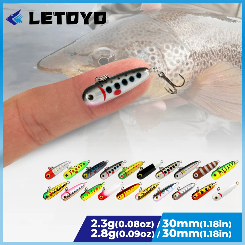 Letoyo Micro Trout Area Jig 2.8g 2.3g Trout Fishing Lure Sinking Pencil