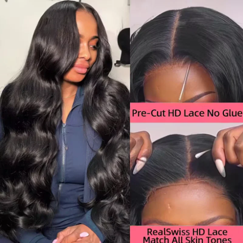 250 Density Body Wave 13x4 Lace Front Wigs Brazilian 5x5 Glueless Closure Wig Black 13x6 Hd Transparent Frontal Human Hair Wig 5