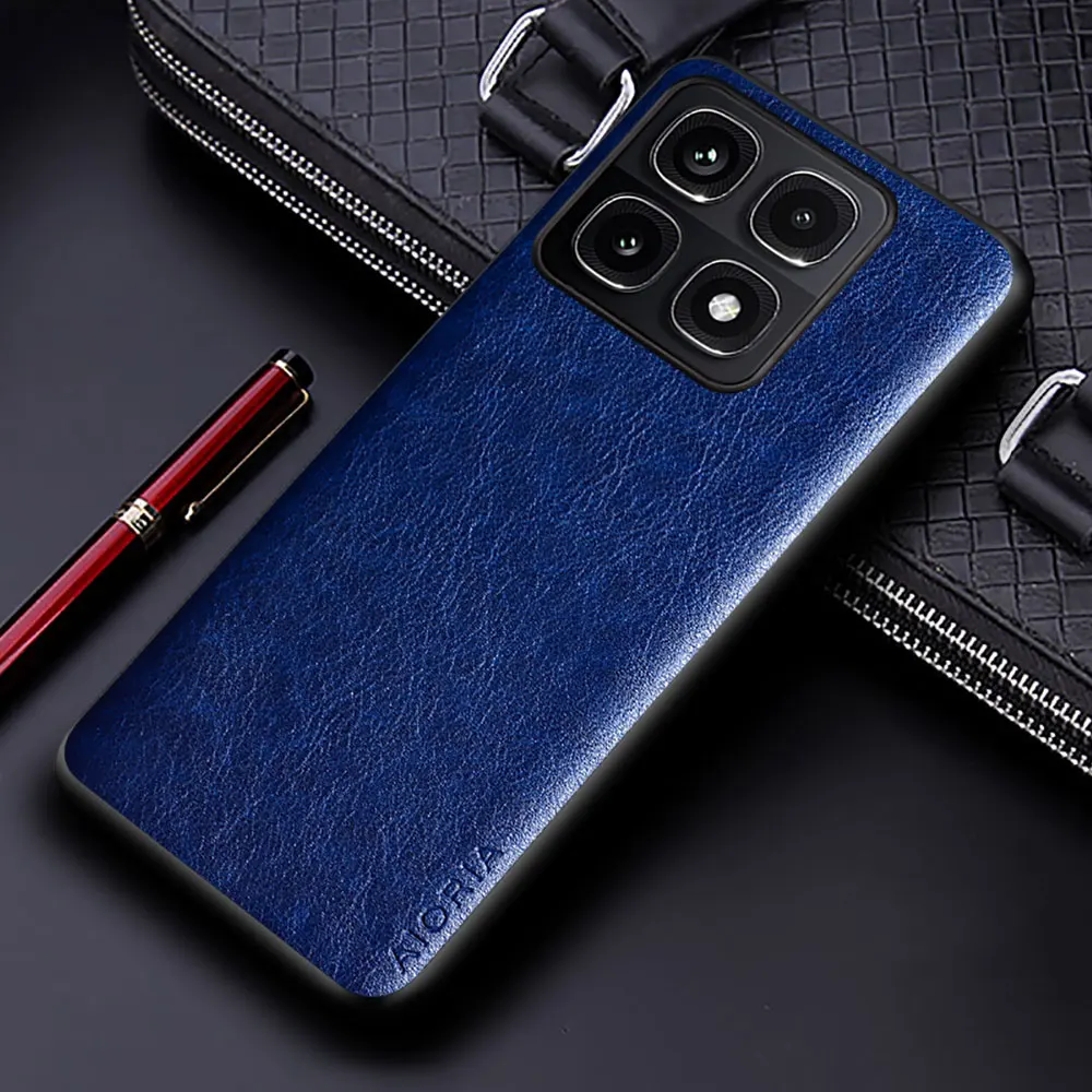 Luxury Leather Case - Premium Solid Color Soft & Hard Phone Cover