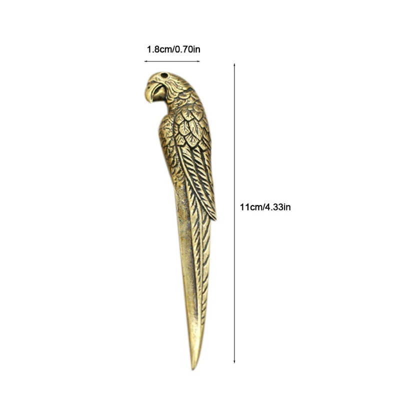 Tea Knife Retro Brass Material Tea Cutters Needles Cakes Prying Gadgets for Severe Fermentation Cake Accessories