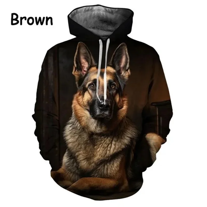 thumbnail image 1 of Sudadera con capucha con estampado 3D de pastor alemán para hombre, sudadera de manga larga de talla grande, sudaderas casuales, sudaderas con capucha, ropa para hombre, 1 of 4