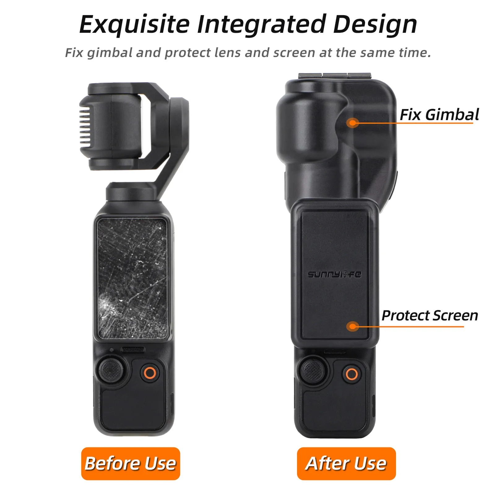 Flip Cover Protective Case for OSMO Pocket 3 Integrated Gimbal Screen Cover Magnetic Stand Base Set for Pocpet 3 Accessories