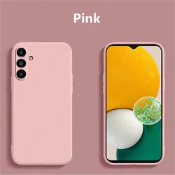 Soft Liquid Silicone Phone Case - Stylish and Durable Protective Cover for A55 (Pink)