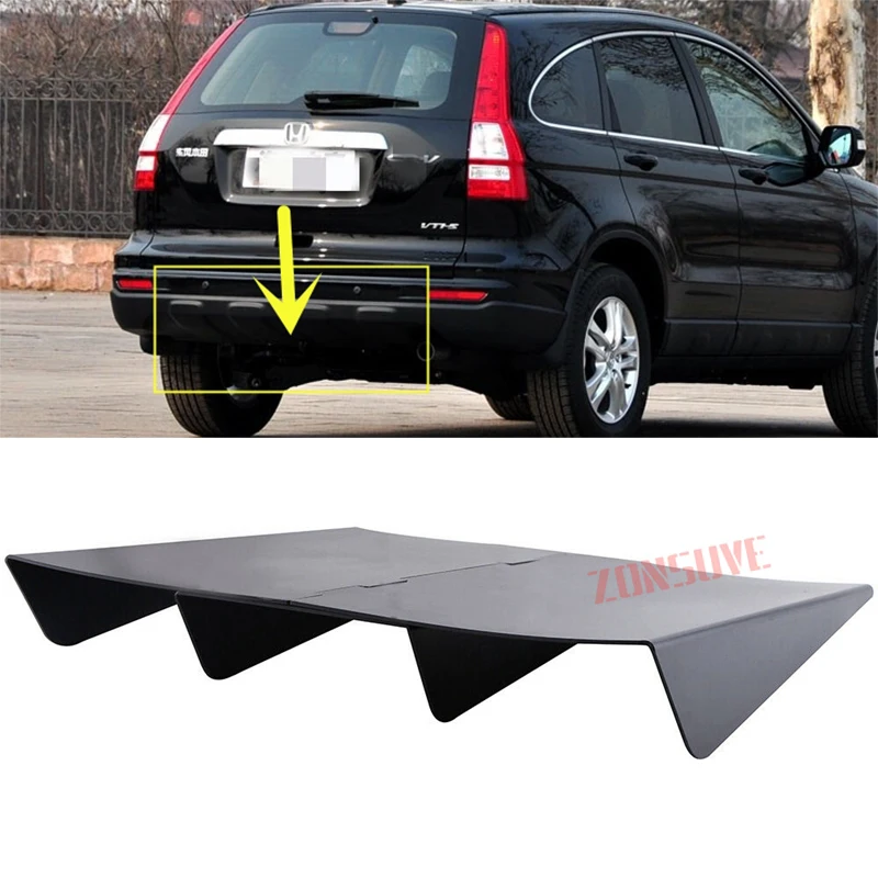 

For Honda CRV CR-V 2007-2011 Year Rear Diffuser Bumper Lip Spoiler Splitter Shark Fin Style Body Kit Accessories ABS Plastic