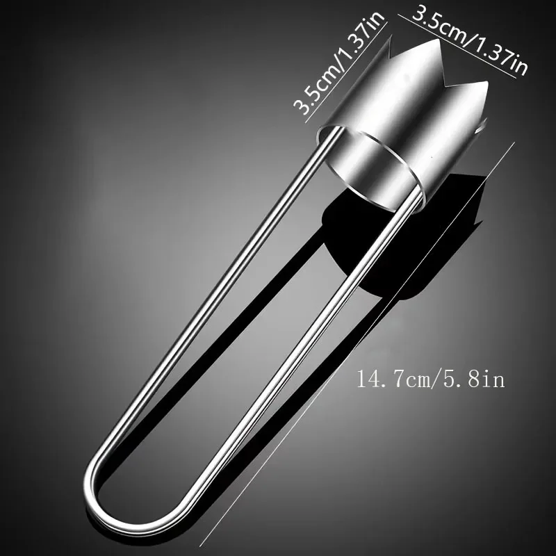 1/2pc Stainless Steel Corer Portable Core Remover Vegetable Fruit Core Extractor Multi-Use Kitchen Corer Remover Tool for Pepper 6