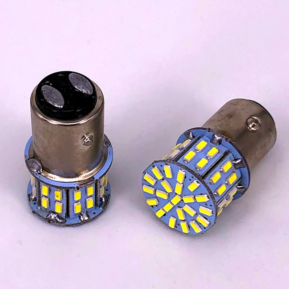 

30 pcs 3014 50 smd led S25 1157 Bay15d P21W Car LED Steering Indicator Lamp Turn Signal Lights 12V 6000K White Brake Bulbs