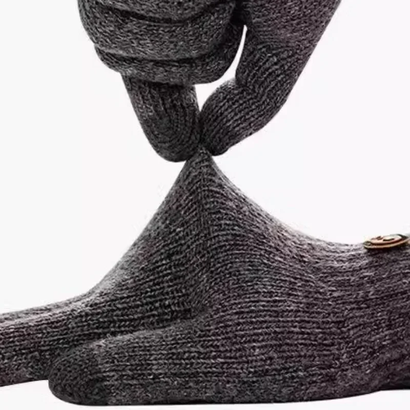 Two Finger Touchscreen Gloves Winter High Elasticity Thickening Lining Glove Unisex Outdoor Skiing Freeze-proofing Warm Gloves