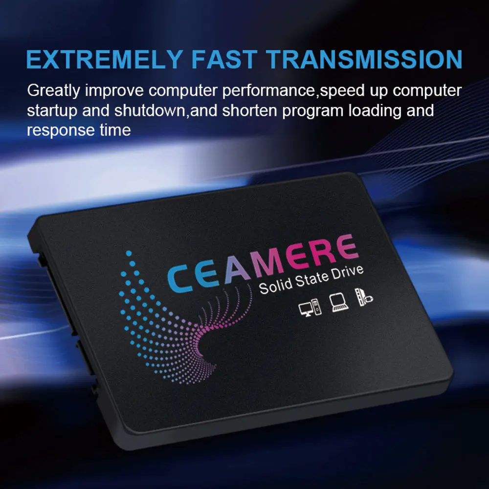 CeaMere 2.5 SSD 10PCS 120GB 128GB Computer Solid State Hard Disk 240GB 256GB SSD 512GB 1TB Internal Hard Drive Free Custom Logo internal ssd for laptop