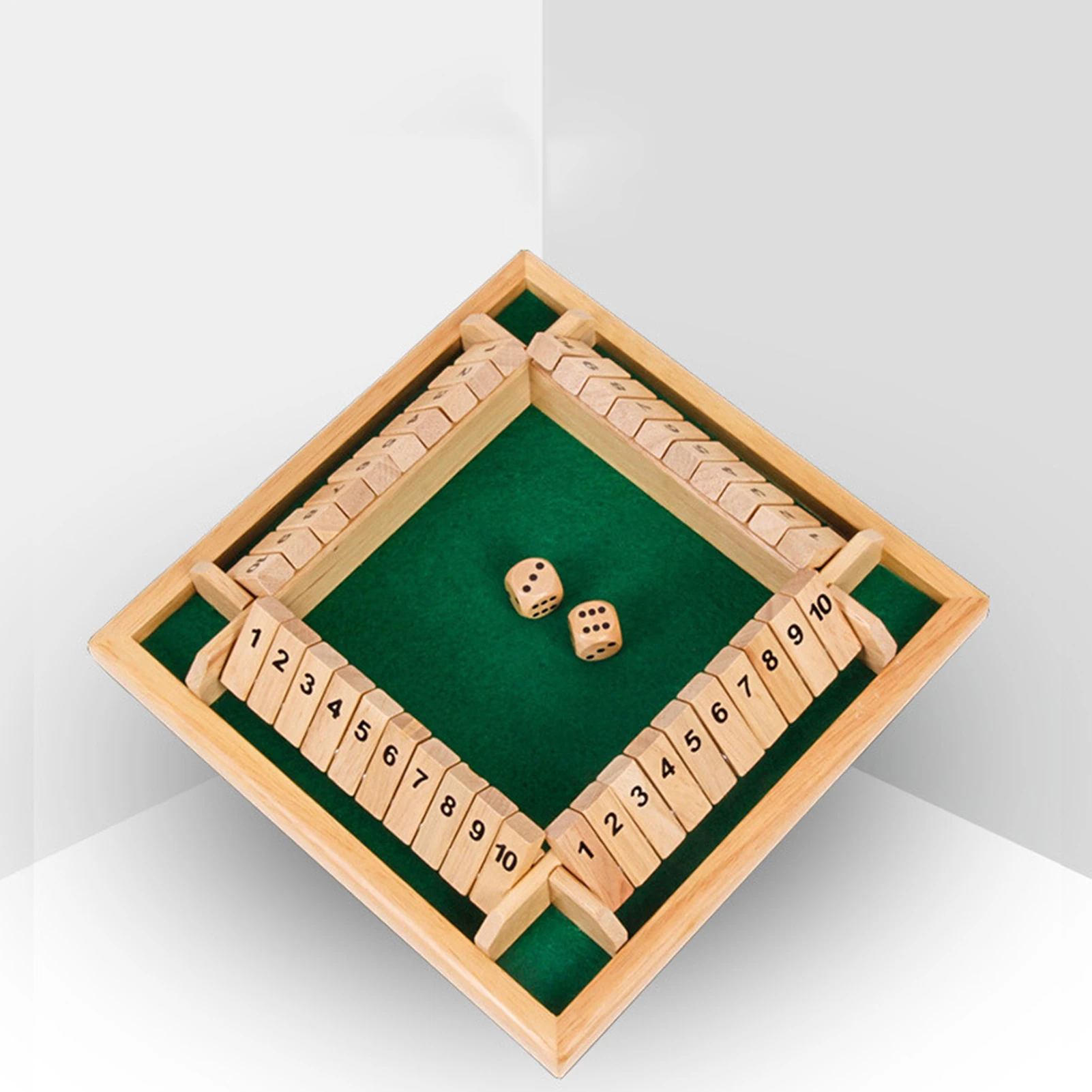 2〜4人用の木製ボードゲーム,1〜10の数字の木製ボードゲーム - AliExpress