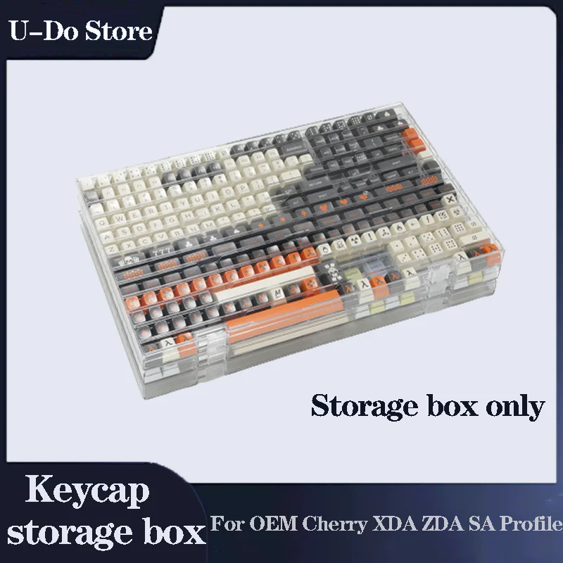 Transparent Storage Box For OEM Cherry XDA ZDA SA Profile Mechanical Keyboard Keycaps PC Keycaps Connection Case With Cover pc world keyboards