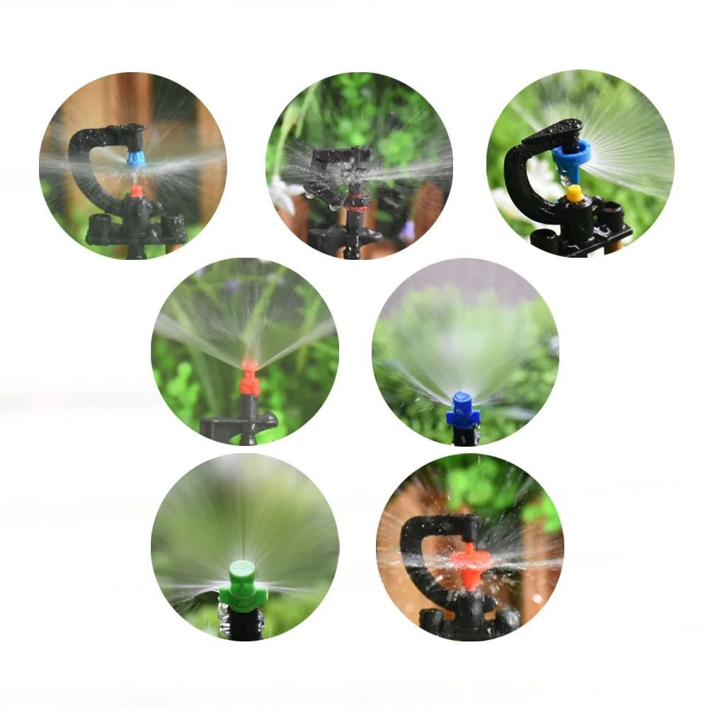 360 Degree Rotating Micro G-Type Hanging Nozzle Mist Sprinkler For Garden Greenhouse Irrigation