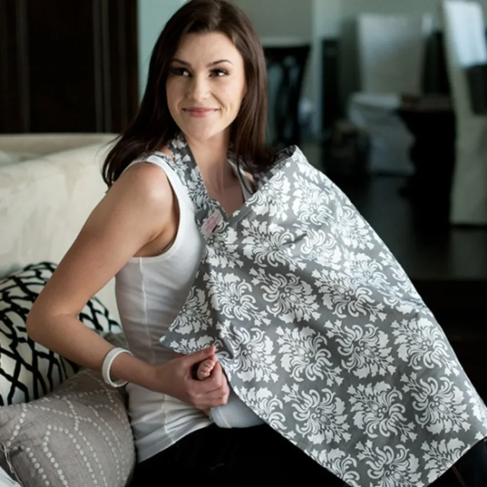 Mother Outing Breastfeeding Cover Breathable Cotton Towel Baby Feeding Nursing Covers Anti-glare Nursing Apron for Breastfeeding