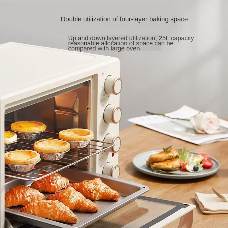25L Electric Oven High Power Upper and Lower Independent Temperature Control Intelligent Reservation Home Kitchen Appliances 3