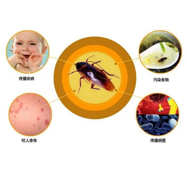 5Db Erőteljes Hatékony, Hatékony Gyilkos Csali Csótányvezérlő Visszataszító Por Konyhai Kártevő Csapdákhoz /Orvos - Image 5