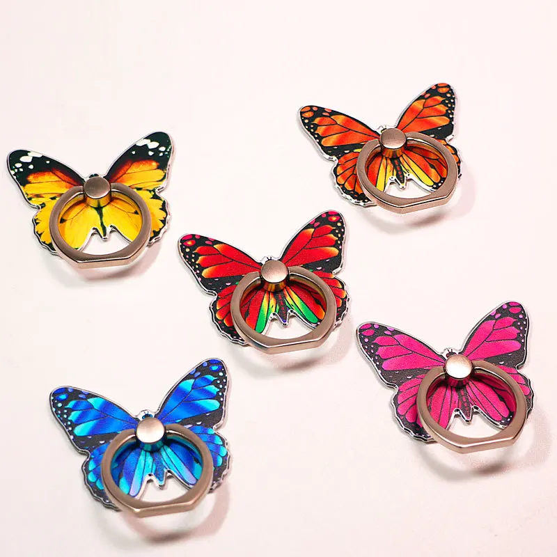 Luxury Universal Beautiful Butterfly Mobile Phone Handle Holder Suitable Mobile Phone Ring Holder Mobile Phone Holder Socket