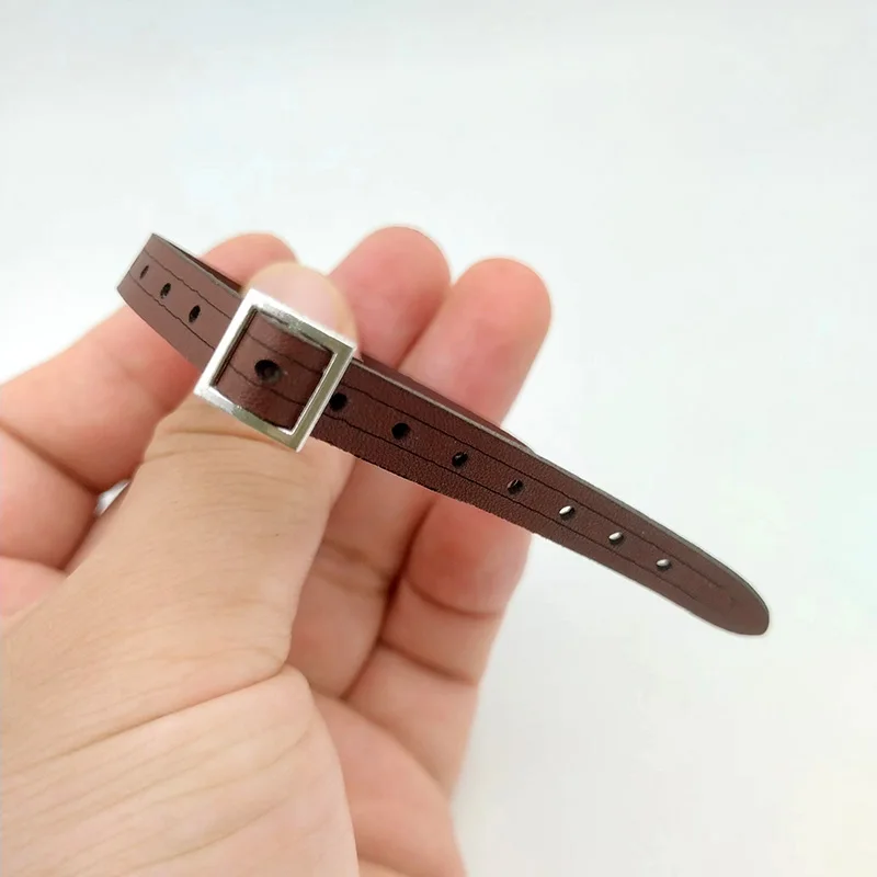 1/6 Scale Brown Leather Belt AS044 Parts Model for 12in Male Soldier Action Figure Toys Accessory
