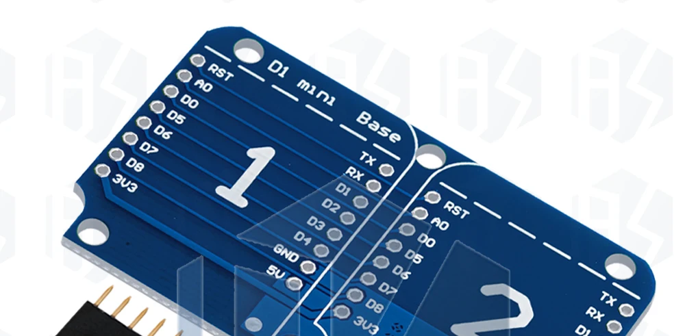 1~10PCS EGBO Doppelsockel-Dual-Basis-Abdeckung für Wemos D1 Mini NodeMCU ESP8266 DIY PCB D1 Erweiterungsplatine – Detail 6
