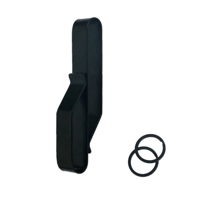 yunyun Stainless Steel Key Holder Clip Duty Belt Key Holder with 2pcs Metal Key Rings