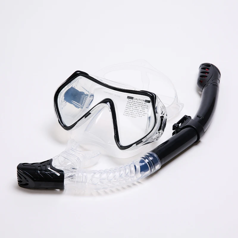 High quality silicone diving mirror full dry breathing tube set with wide field of vision Diving Masks 5