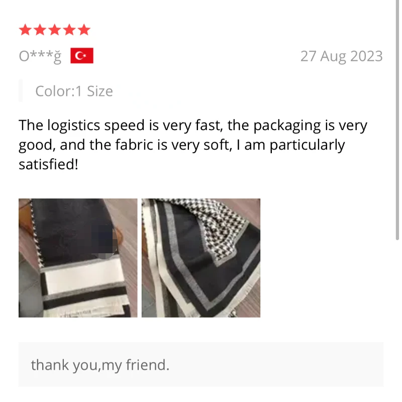 Рисунок 6 - Роскошный фирменный шарф на осень и зиму