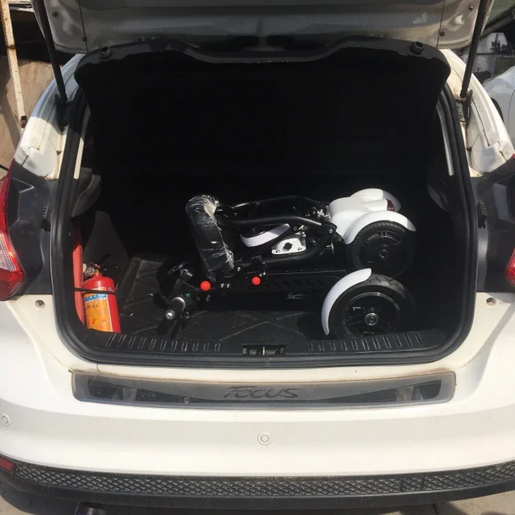 foldable four wheels dual motor mini 2 seater 10 inch folding mobility electric scooter for disabled adults bike 4 wheels S643ca1b8ca394958a793c4ebe4e63f08m