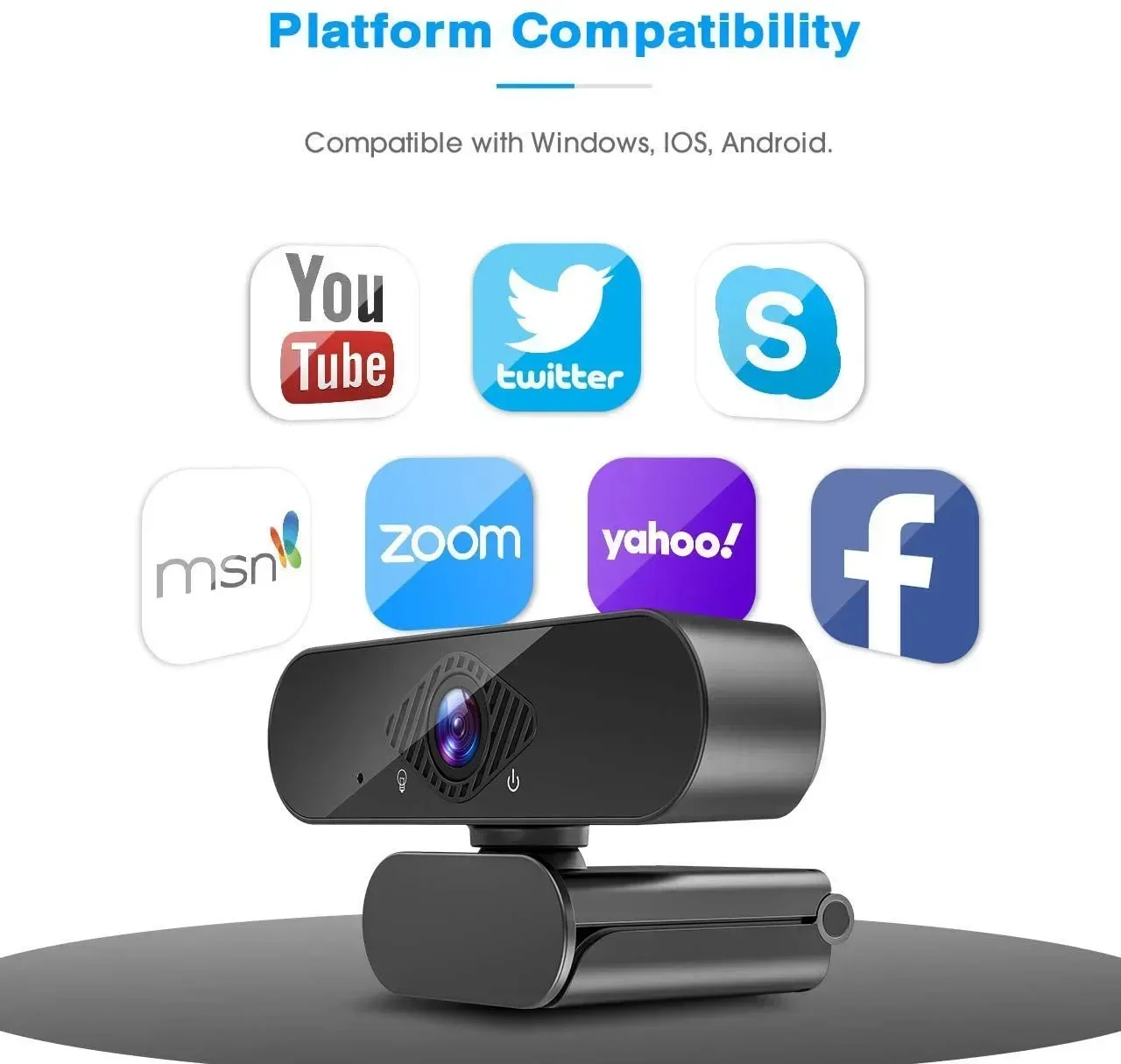 HD Webcam 1080P Web Camera With Microphone For PC Computer Mini Camera USB Webcan Full HD 1080P Cam Autofocus Web Can Webcamera