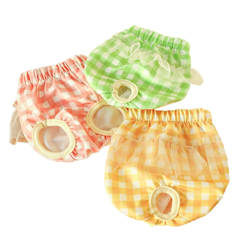 Dog Diapers Pet Diapers Dog Nappies Dog Shorts Cute Pet Physiological Menstrual Hygiene Pants Reusable Sanitary Doggie Diapers Washable Female Dog Shorts Underwear Briefs