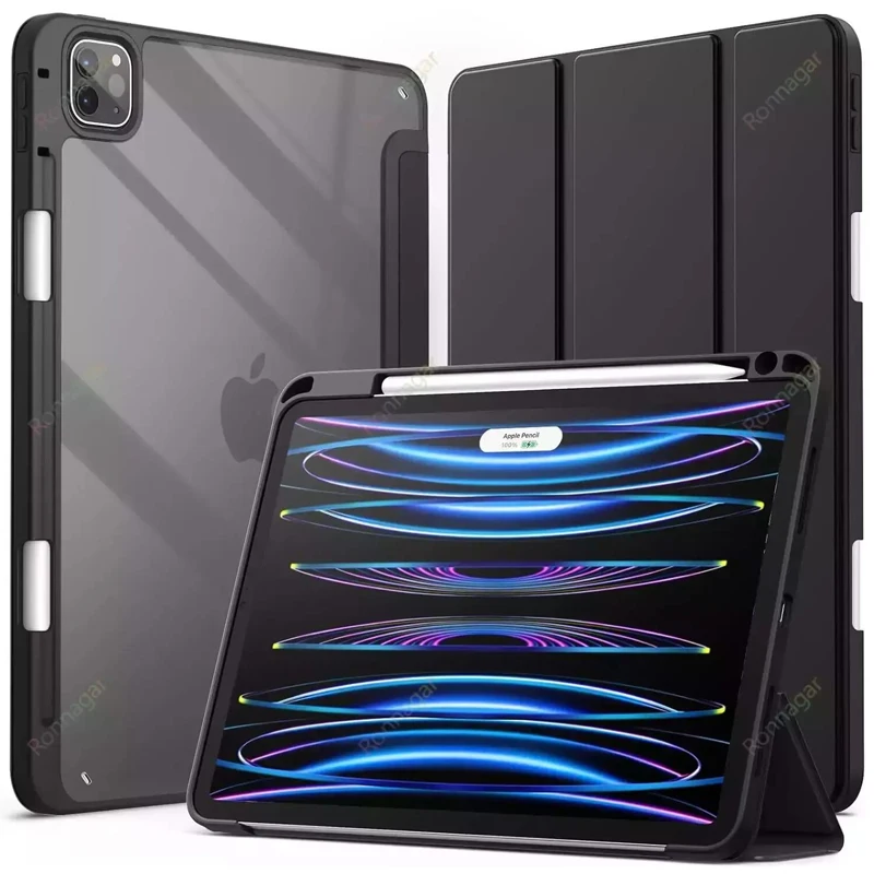 Smart Case for iPad A16 A19 12th 11th Gen 2026 2025 2024 Air11 13 M4 M3 Air 8 7 6 Air 5 4 Pro11 13 M4 M5 M2 10th 9 8 7 10.2 10.5