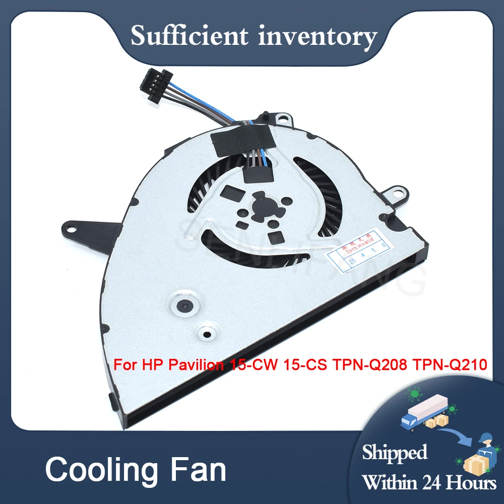 Ventilador de Refrigeração Laptop Cpu Gráficos Integrados Fios hp Pavilion 15-cw 15-cs Tpn-q208 Tpn-q210 20n28 L25584001 Novo