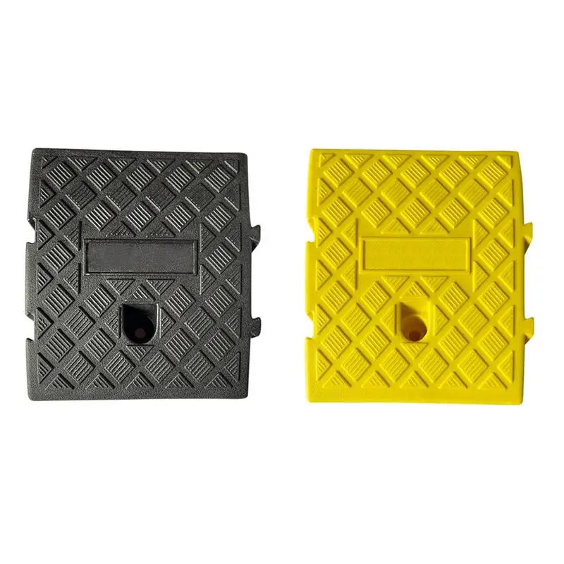 Car Wheel Driveway Ramps For Car Trailer Truck Bike Accessories Tires Curb Ramps Heavy Duty Threshold Ramp Kit 25X27X11cm/13CM