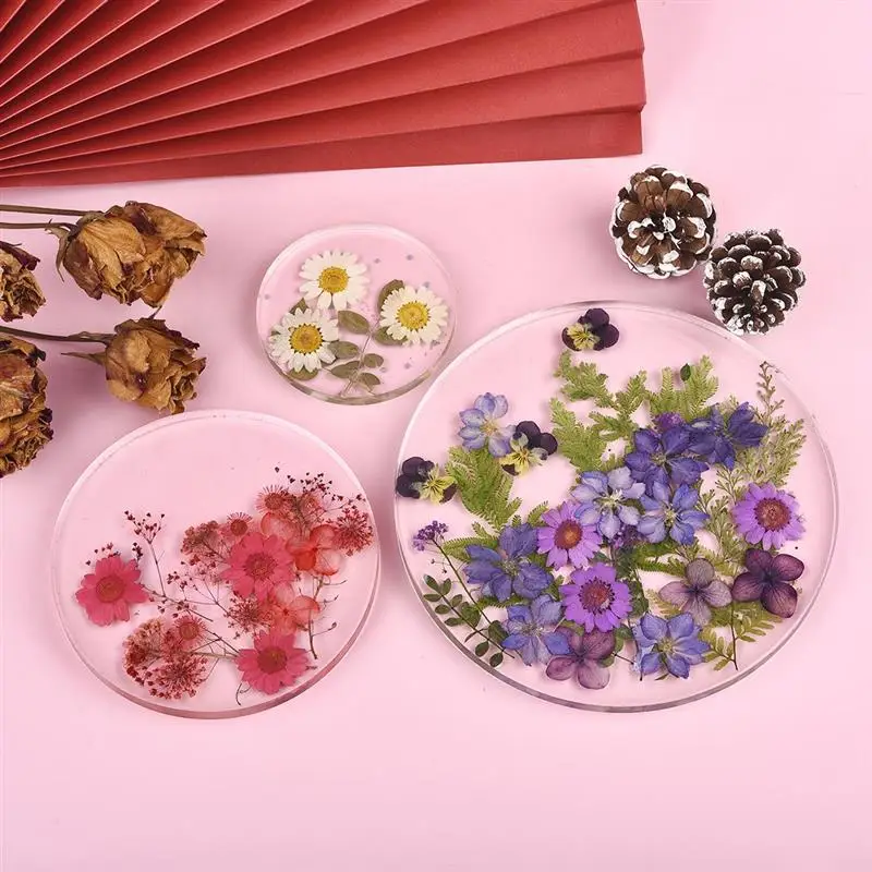 Artificial Plants Artificial Flowers Artificial Flower Artificial Flower Bouquet Dried Flower Bouquets 1 Pack Dried Flowers UV Resin Flowers Stickers Dry Beauty Decal For DIY Epoxy Resin Filling Jewelry Decoration