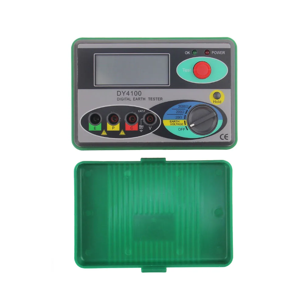 

DY4100 Insulation Digital Megger Meter Earth Ground Resistance Ohm Tester 0-2000 Ohm