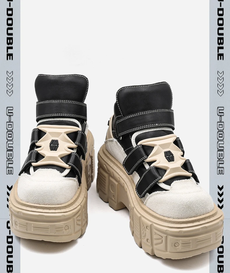 Gothic Ankle Rock Boots 2026 New Punk Style Women Shoes Lace-up Heel Height 6CM Platform Shoes Woman Metal Decor Woman Sneakers