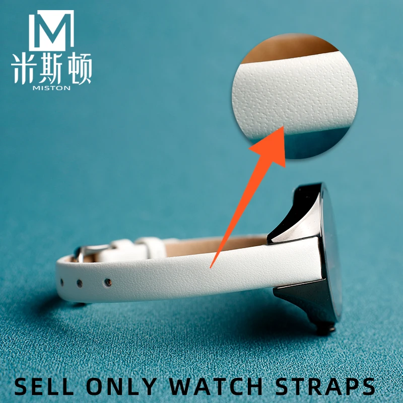 For CK leather strap K8P 231 Special Watch strap Women's Rebel Series K8P 236 K8P 237 Leather strap 8mm RED CK watch accessory