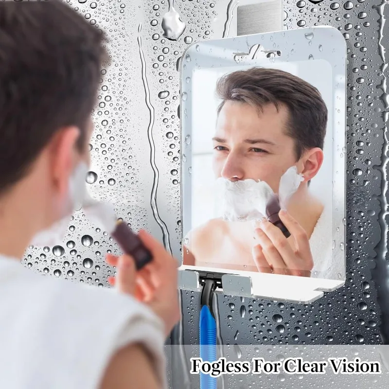 15523-41d6fd.jpg 30x20CM Big Size Acrylic Anti Fog Mirror Bathroom Tools Shower Shaving Washroom Accessories Fogless Fog Free Travel Mirror - Image 1