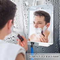 30x20CM Big Size Acrylic Anti Fog Mirror Bathroom Tools Shower Shaving Washroom Accessories Fogless Fog Free Travel Mirror