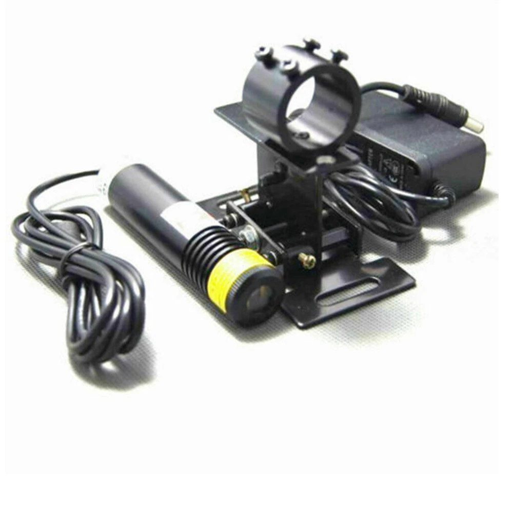 Module Laser Vert 515nm 30mW - Focalisable - Point/ligne/croix - Alimentation 12V - Pour Labo Et Industrie