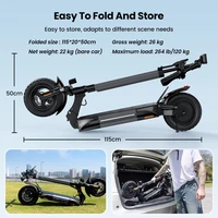 W9 tout Terrain Scooter électrique 10 pouces 1000W 48V14Ah batterie 45 km/h vitesse maximale double freins à disque caché E frein APP E Scooter 5