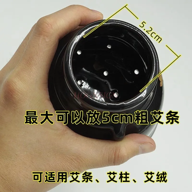 Ceramic umbilical furnace moxibustion box warm moxibustion device umbilical therapy tank therapy furnace Chinese