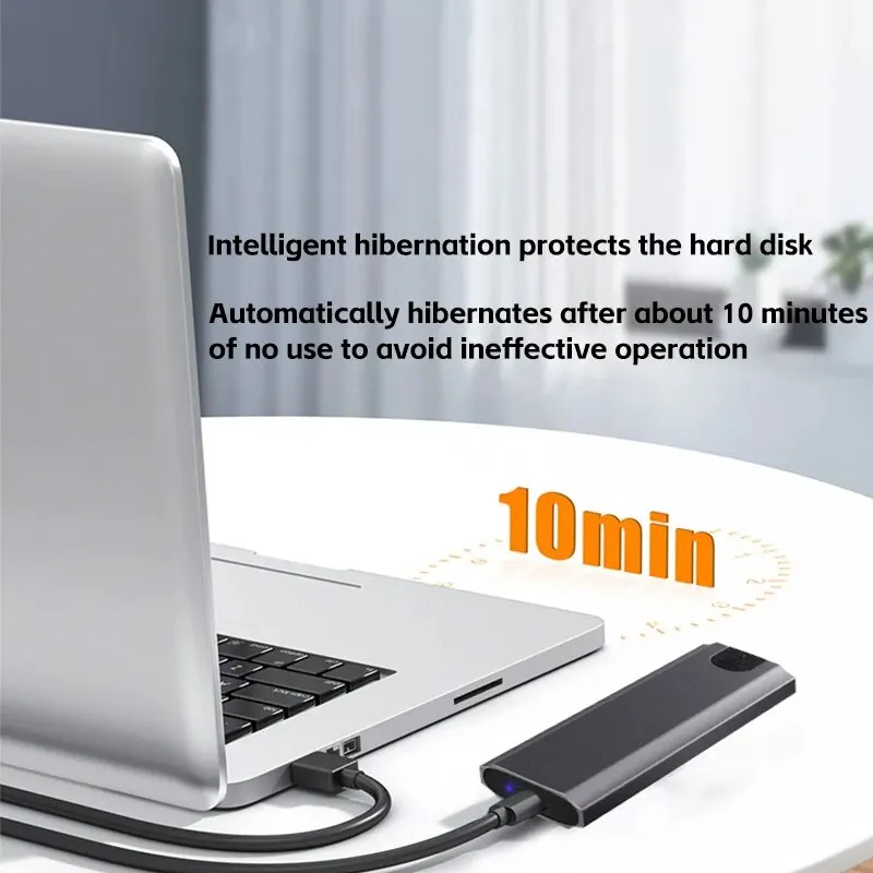 M2 NVMe SSD Case 10Gbps USB3.1 Enclosure Type C HDD Box Tool Free SATA M-Key B-Key Enclosure